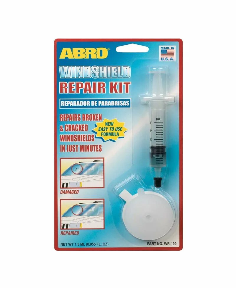 Abro WR-190 ремнабор для стекол. TV-449 набор для устранения трещин на стекле Windshield Repair Kit. Abro Windshield Repair Kit. Windshield клей для стекла.