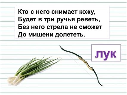 Лук составить предложение