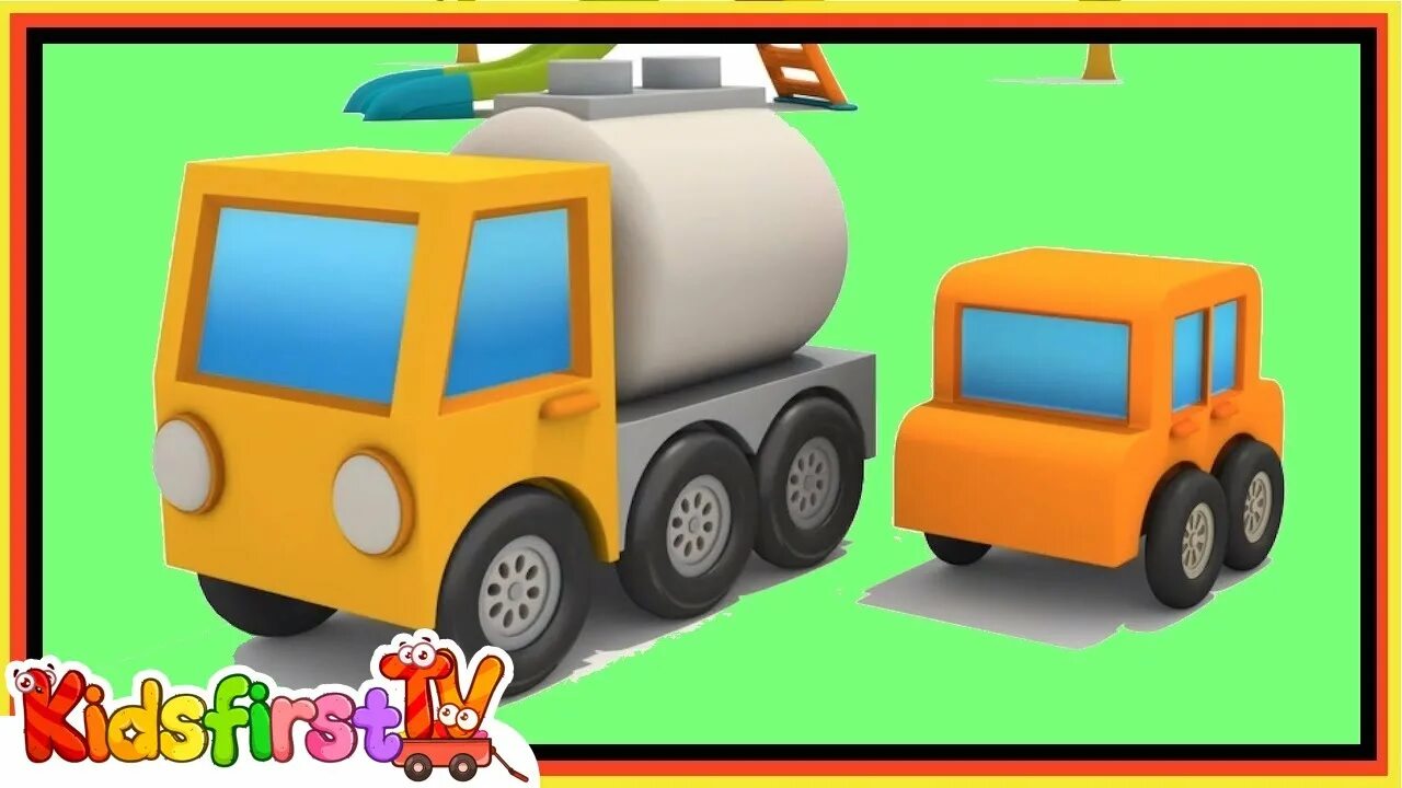 Грузовичок бензовоз. Экскаватор Max Truck. Экскаватор грузовик бензовоз детское видео. Cartoon Trucks Constructor.