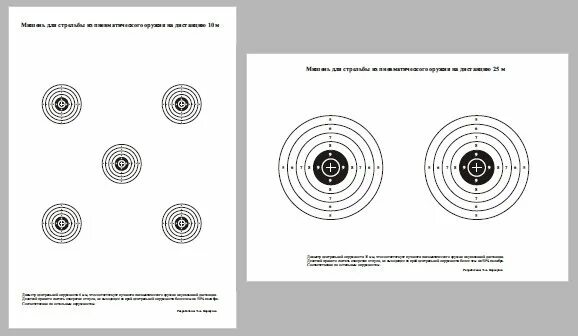 Мишень "П" : Пневматическое оружие : Guns.ru Talks