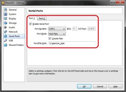 Setup port