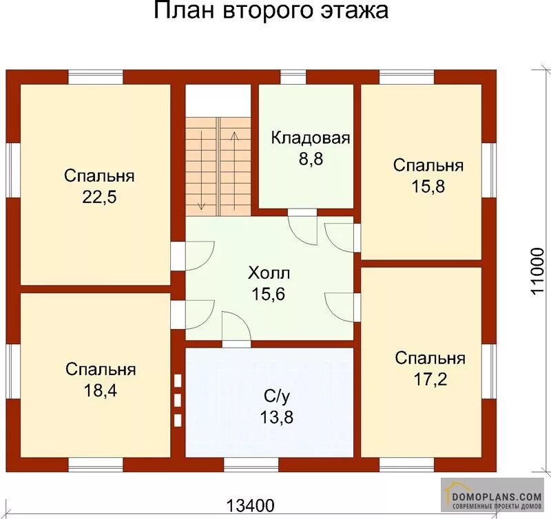 Планировка дома 5 комнат 2 этажа. План 2 этажа с 4 комнатами. Планировка дома с 4 спальнями 2 этажа. Проекты домов с четырьмя комнатами. Дом 4 комнаты 2 этажа