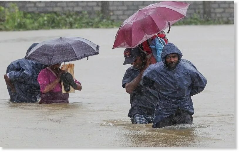 Rain area. Коломбо наводнения. Sel.