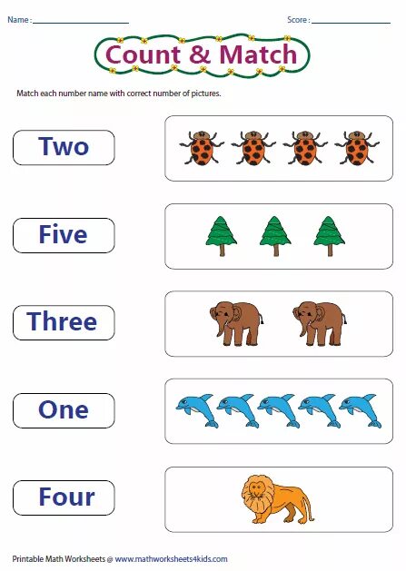 The words of the number one. Count 1 to 10 for kids worksheets. count and match 1 to 10. numbers matching for kids. count to 10 worksheets for kids.