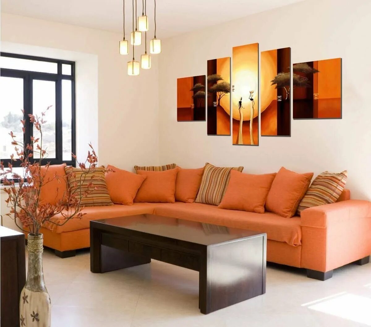 Peach living room Living room orange, Peach living rooms, Living room decor oran