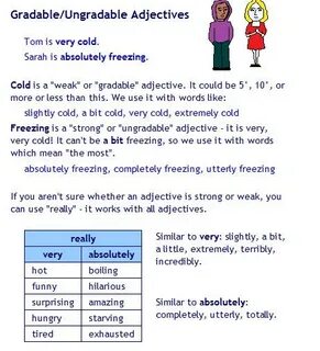 Gradable adjectives