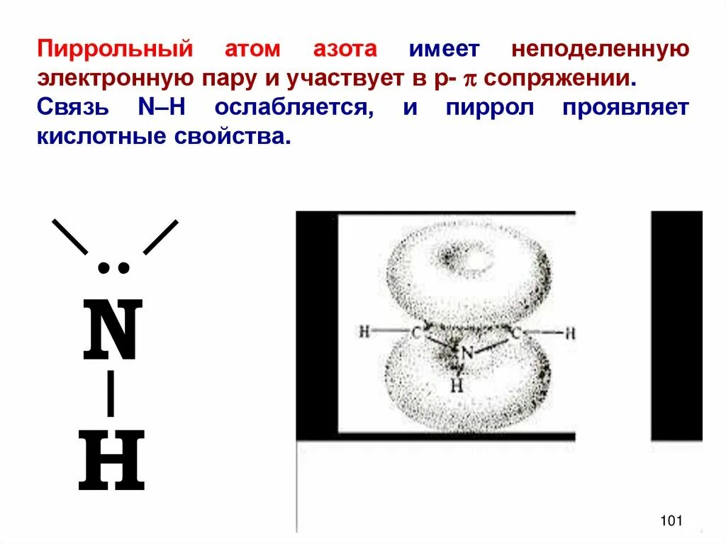 Электронное соединение атома азота. Пиррольный атом азота. Пиррольный и пиридиновый атомы азота. Строение пиррольного и пиридинового атомов азота. Строение пиррольного атома азота.