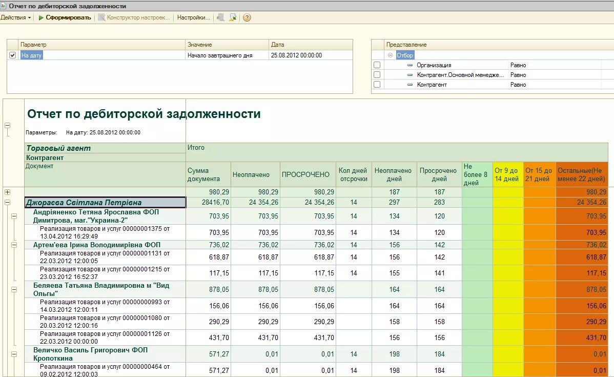 Инвентаризация дебиторской и кредиторской задолженности в 1с