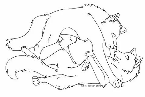 wolf love drawing