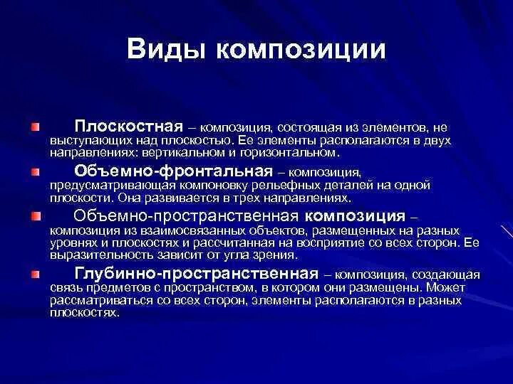 Типы композиции