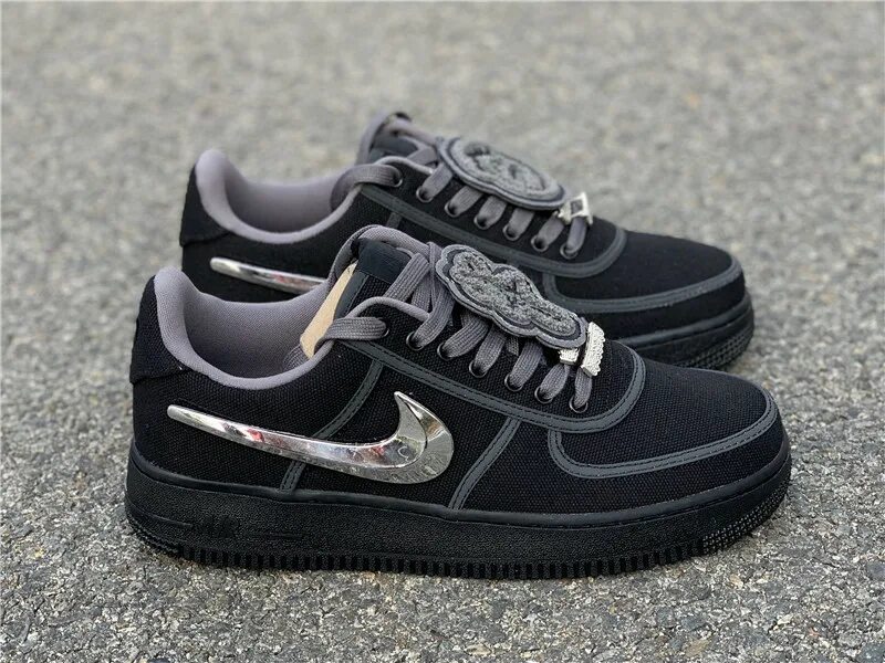 Трэвис кроссовки черные. Nike Air Force 1 Low 'Travis Scott' Black. Nike Air Force 1 Low Travis Scott. Nike Air Force Travis Scott Black. Nike Air Force 1 Travis Scott Black.