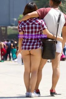 Chicas culonas en el dia sin pantalones Mexico Voyeur en la calle 