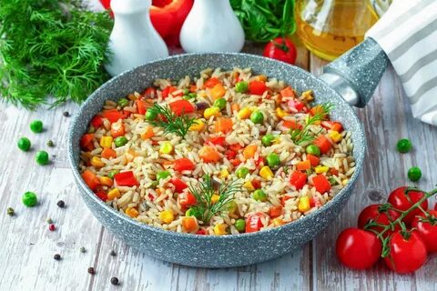 Рис с овощами простой рецепт