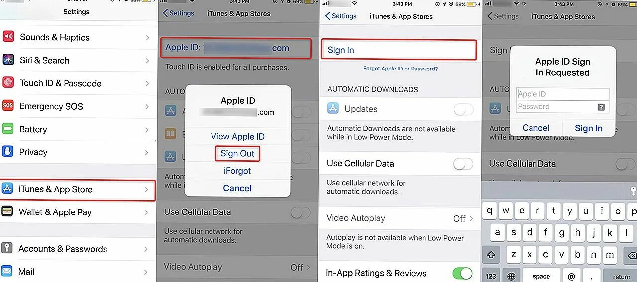 Как выйти из эпл айди на айфоне. Кнопка копировать ios. apple id dns. идентификатор магазина iphone facebook. как открыть терминал на айфоне.