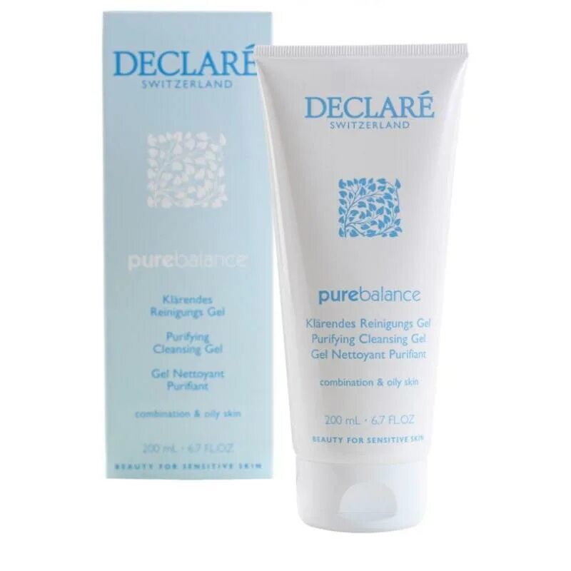 Pure cleansing gel. Declare Purifying Cleansing Gel. Purifying Cleansing Gel 200мл Janssens. Purifying Cleansing Gel гель для умывания. Declare Pure Balance.