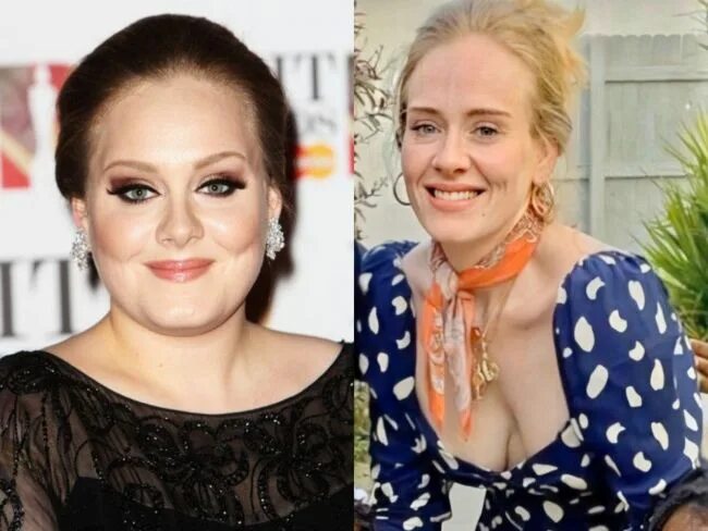Adele до и после похудения Adele shows off her seven stone weight loss as she supports pal Beyonce's visual