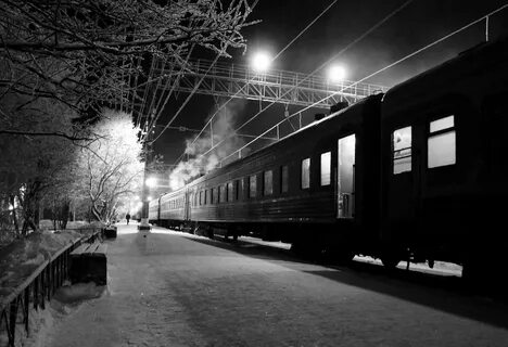 Ночной экспресс поезд фото