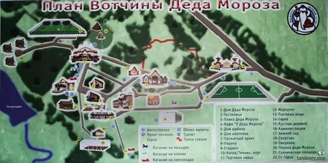 Резиденция деда мороза на карте