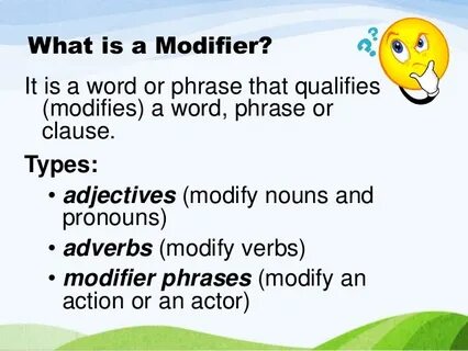 Modifying comparisons