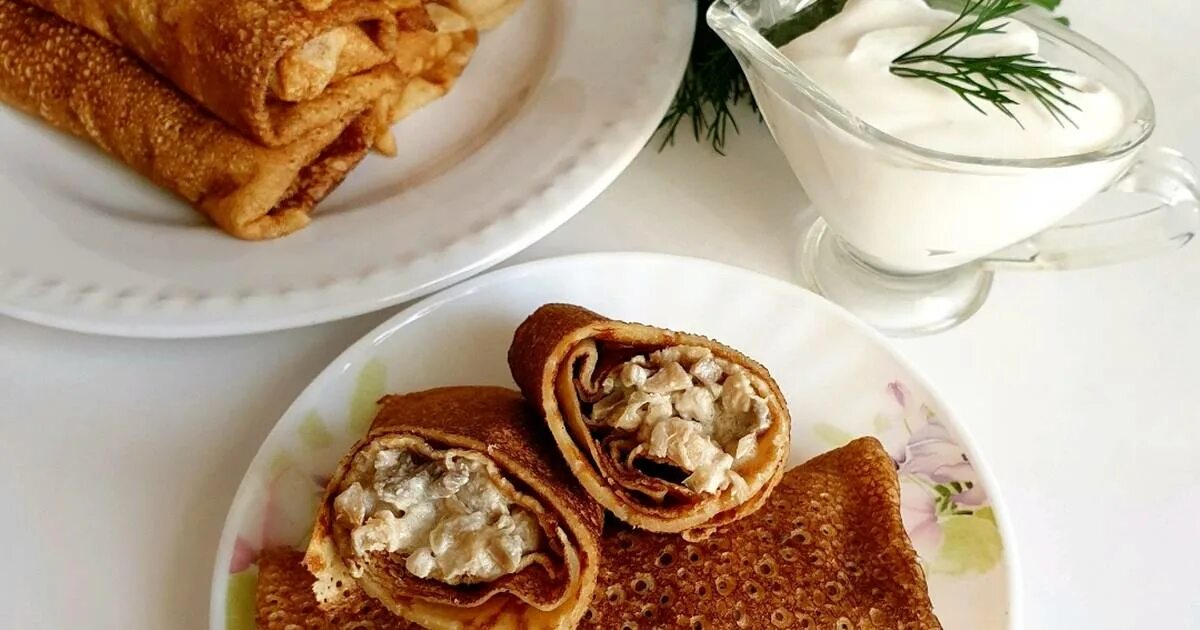 блины с жульеном рецепт