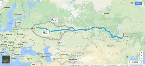 Поезд москва владивосток карта