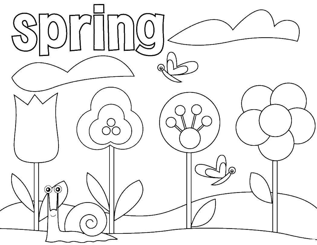 Spring worksheets for kids