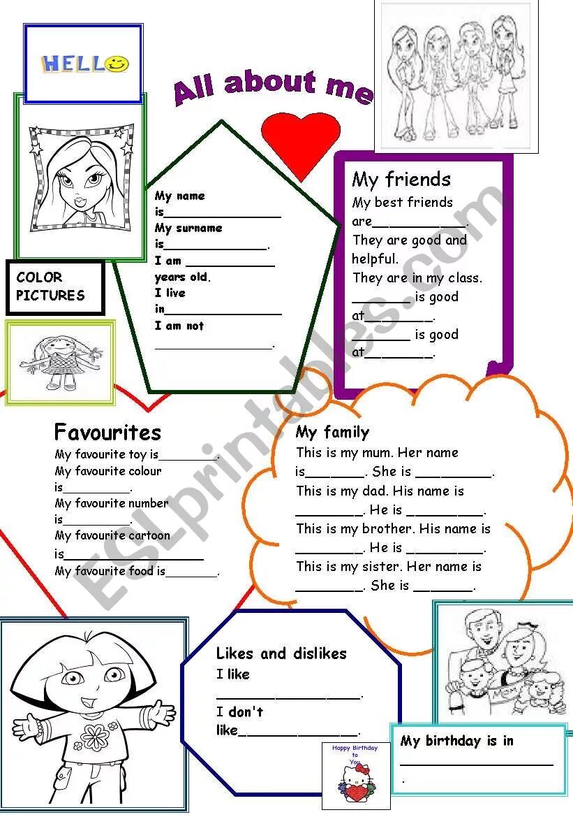 My best friend worksheets for kids. My friend worksheets. Lets talk about friends worksheets. About myself and my family. Quotes about friendship.