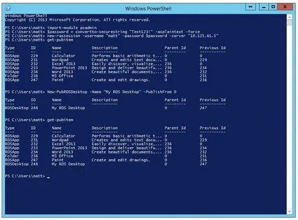 Powershell службы