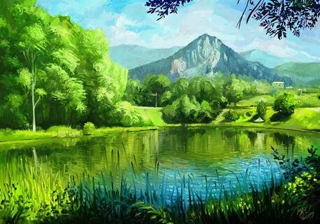 Детские картины пейзажи