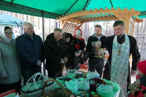 Шаховская освящение куличей