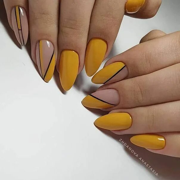 Маникюр оранжевый с белым Manicure nail designs, Short coffin nails designs, Squ