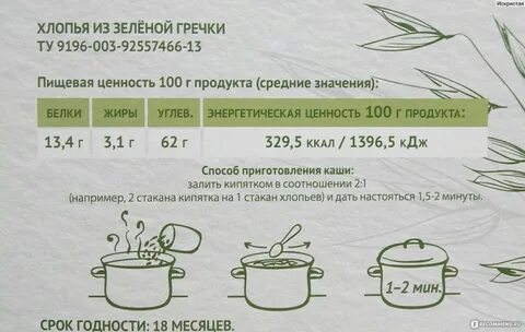 Гречка пропорции