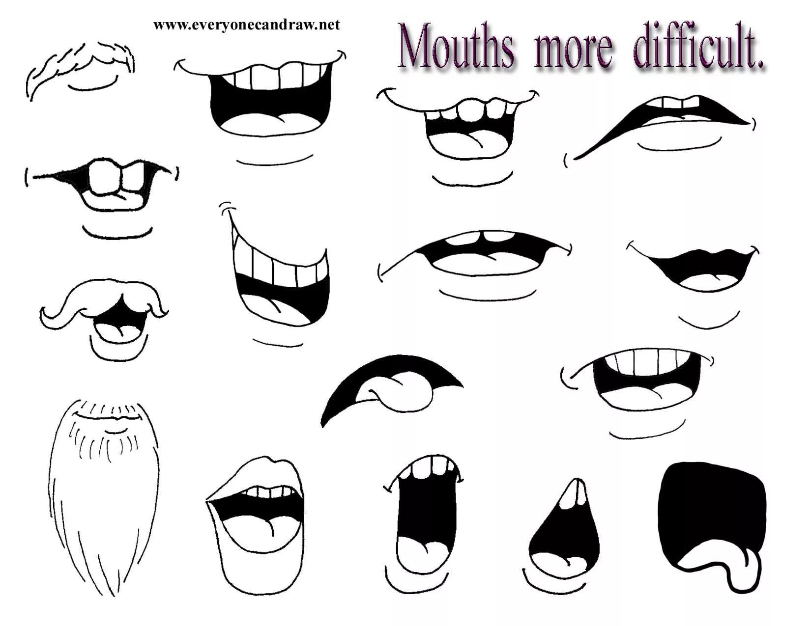 Мультяшные улыбки. Мультяшный рот. Мультяшный рот. Распечатал ротик. Рот рисунок.