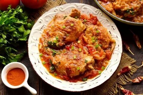 Курица с баклажанами по грузински