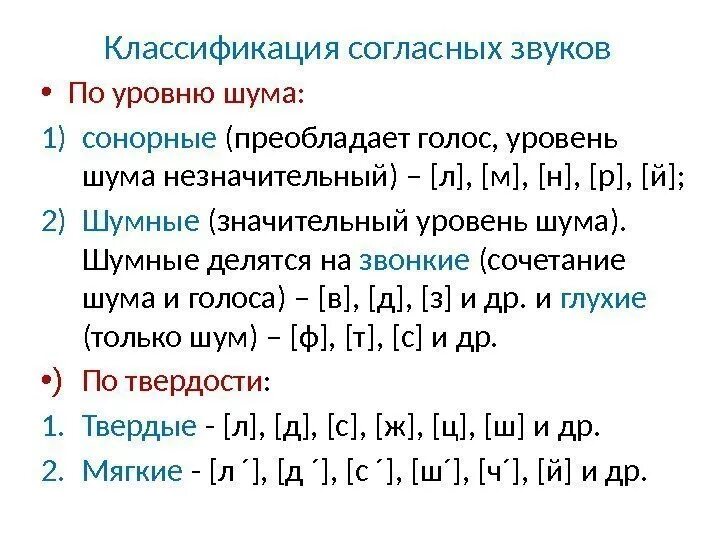 Образование звуков языка. Классификация согласных звуков русского языка. Классификация согласных звуков по уровню шума. 8. Классификация согласных звуков русского языка.. Артикуляционная классификация согласных звуков.