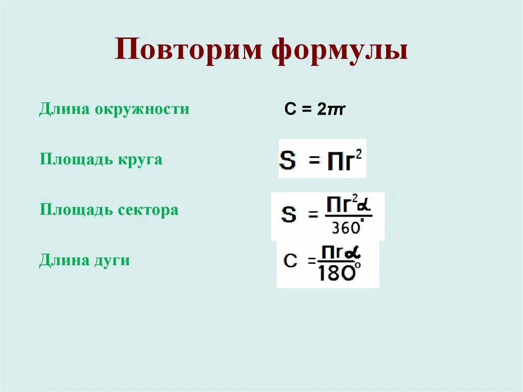 Формулы длины окружности и площади круга. Длина окружности формула. Формулы окружности и круга. Формула длины окружности круга. Окружность круга формула 6 класс