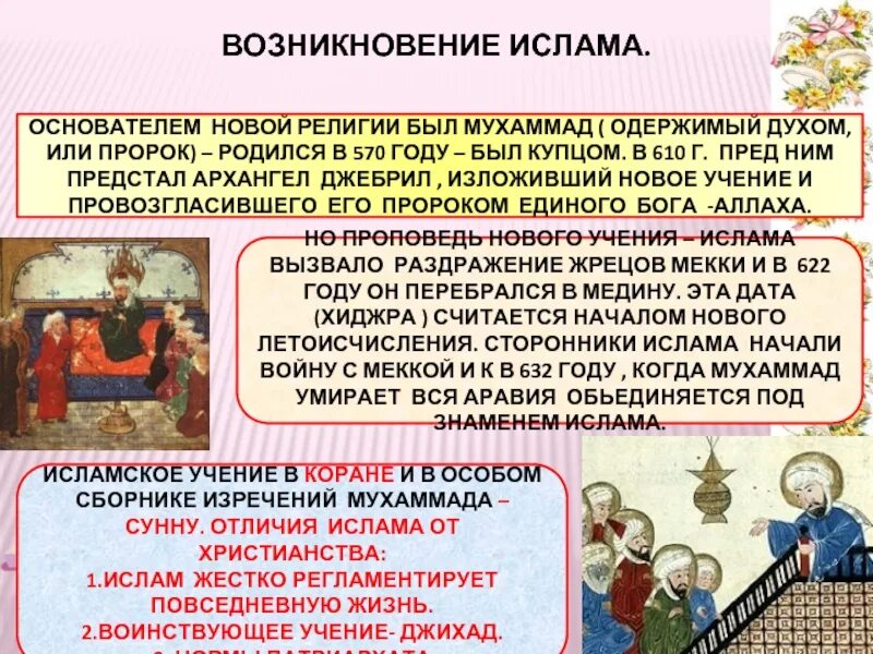 Появление год 2014. Возникновение Ислама. Возникновение Ислама год. 610 Год возникновение Ислама. Возникновение Ислама план.