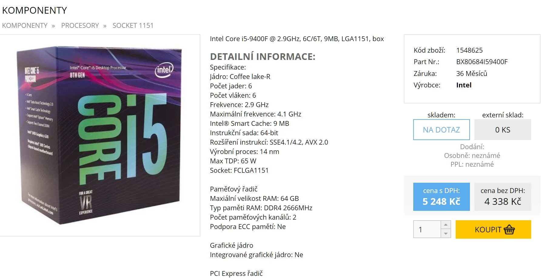 Интел 5 9400f. Процессор Intel Core i5-9400f Box. Интел кор i5 9400f. Intel Core i5-9400f Coffee Lake. Процессор: Intel(r) Core(TM) i5-9400f.