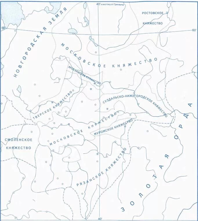 История 6 класс контурные карты русское слово. Северо-Восточная Русь в 14 первой половине 15 века контурная карта. Северо Восточная Русь в 14-15 веке контурная карта. Княжества Северо-Восточной Руси в 14-первой половине 15 века карта. Северо Восточная Русь 14 век карта.