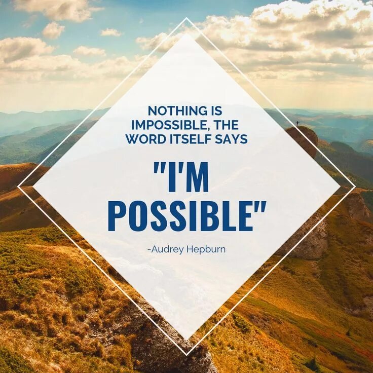 It is impossible to use. Impossible i&#039;m possible. nothing is impossible the word itself says. nothing is impossible. the world itself says impossible. nothing is impossible картинка.