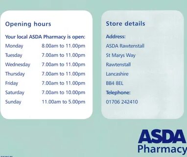 The opening hours were
