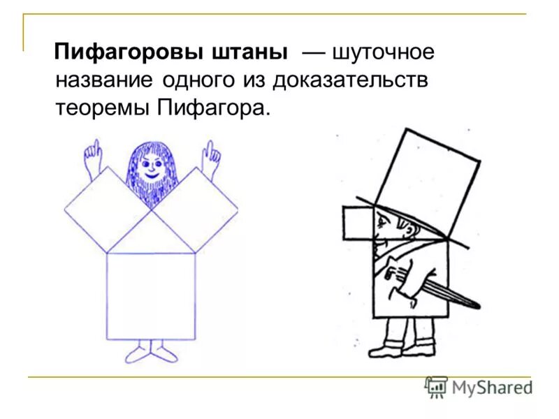 пифагоровы штаны доказательство теоремы