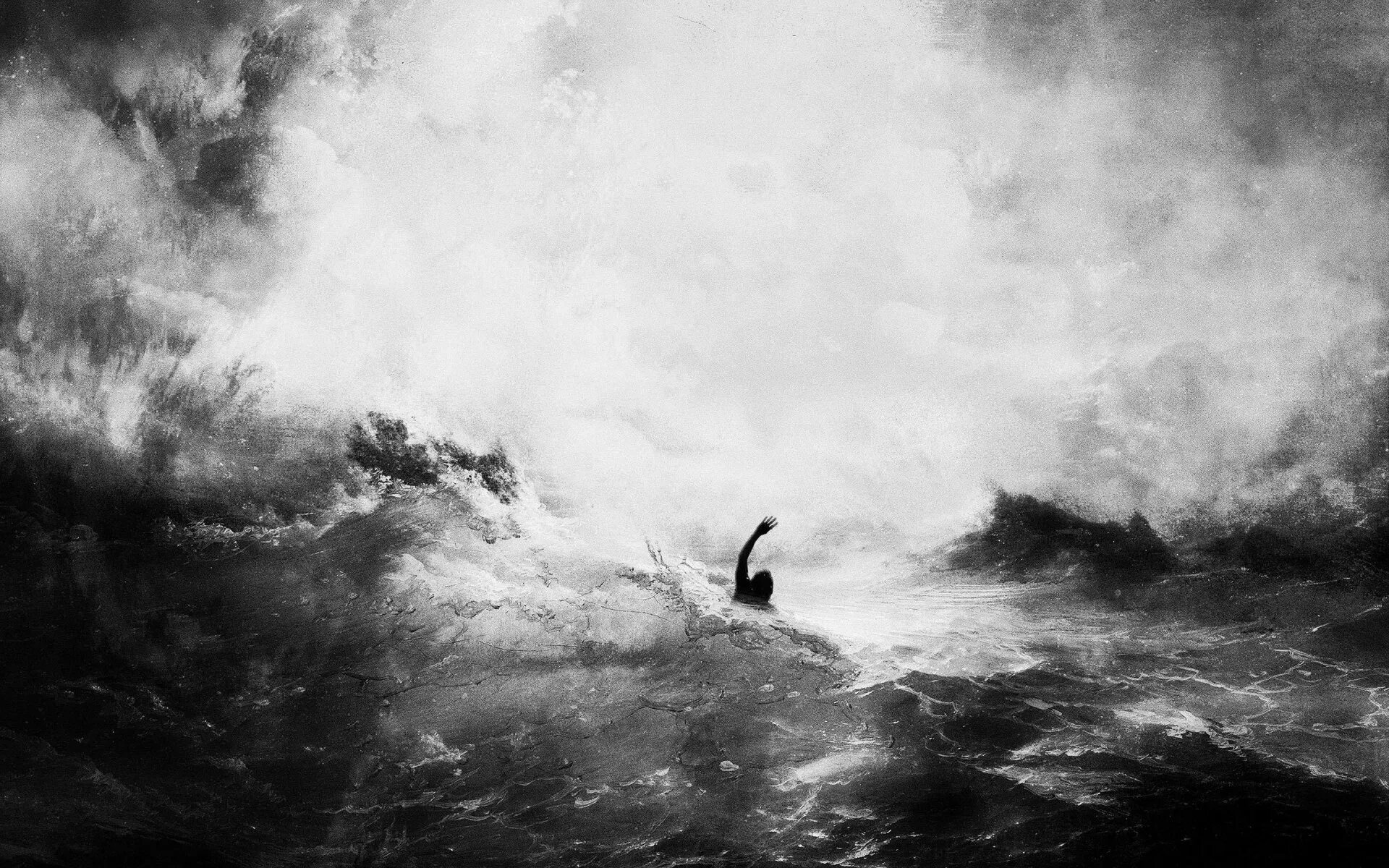 Бури человеческой жизни никак не. Бушующее море. Черно белый шторм. Море шторм. Бушующее море и человек.