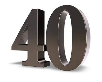 Картинка с надписью 40