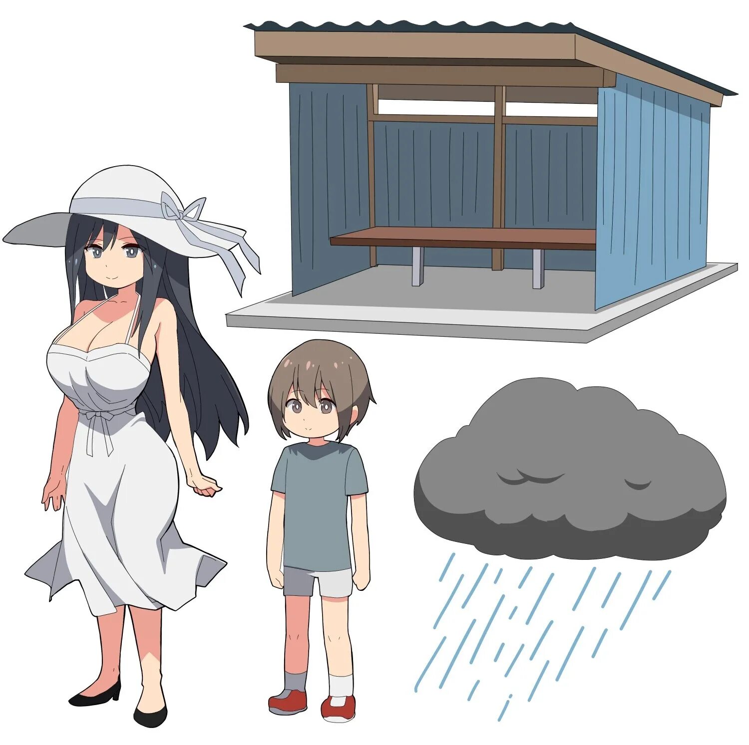 Oneshota the animation 01 18. Автор kloah 13th. Hasshaku-sama аниме. Kloah hasshaku. Kloah 13th Шота.