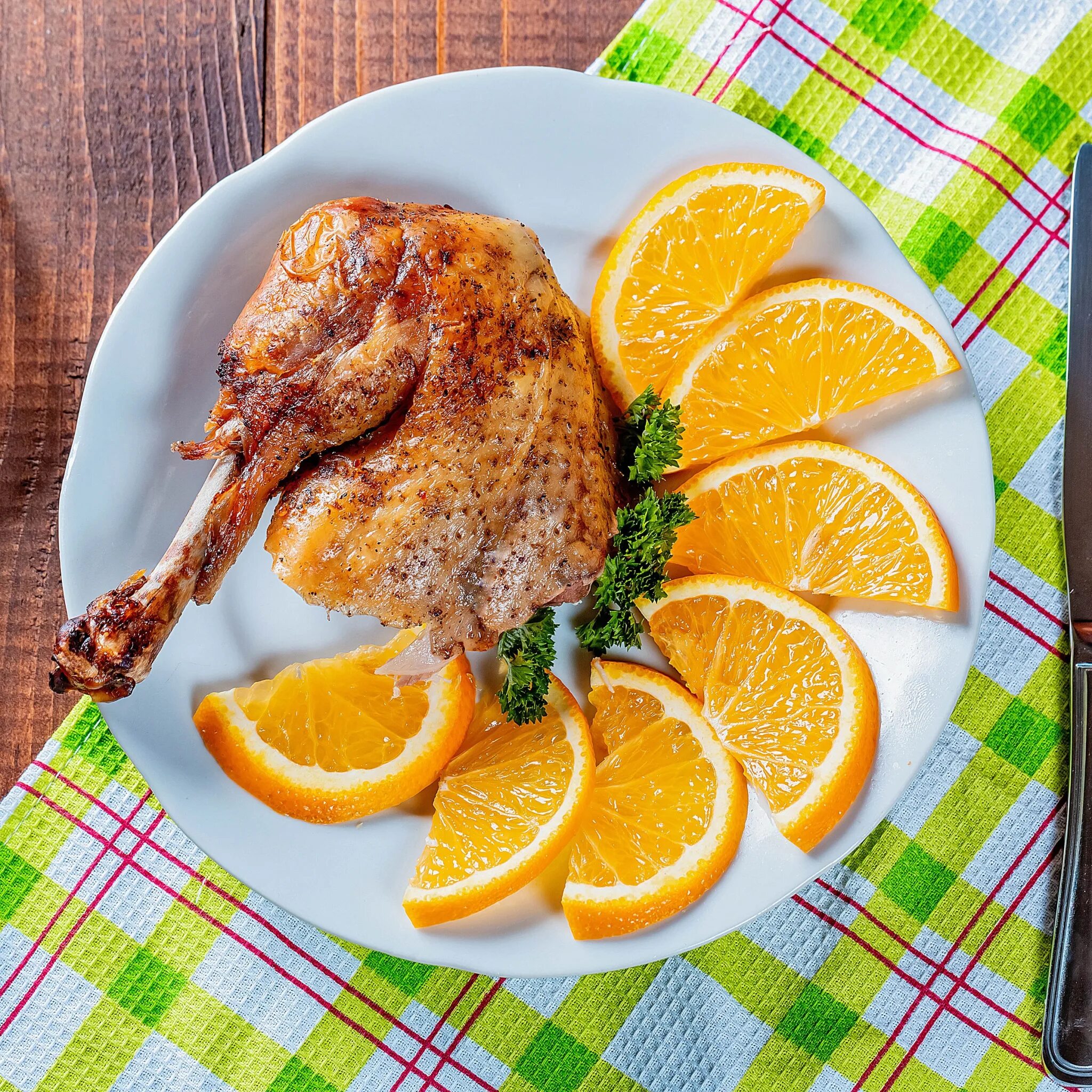 Курица запечённая с апельсинами Мясной бутик Алем