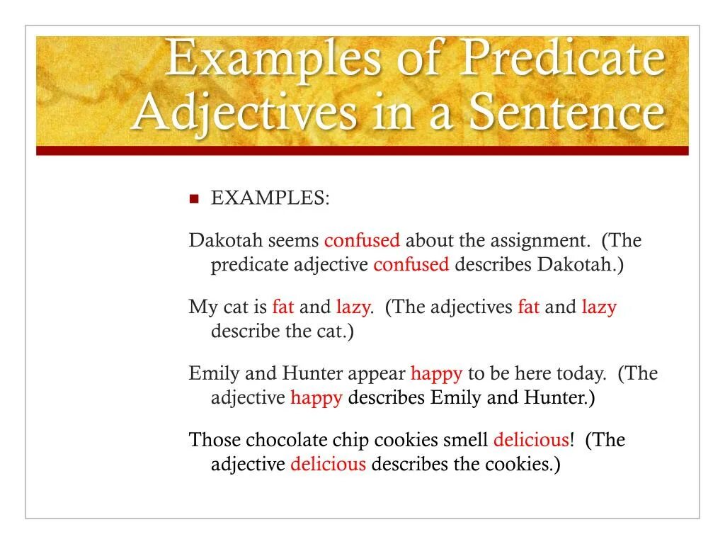 Adjective sentences. Predicate adjective. Adjectives examples. Predicative adjectives examples. Make comparative sentences