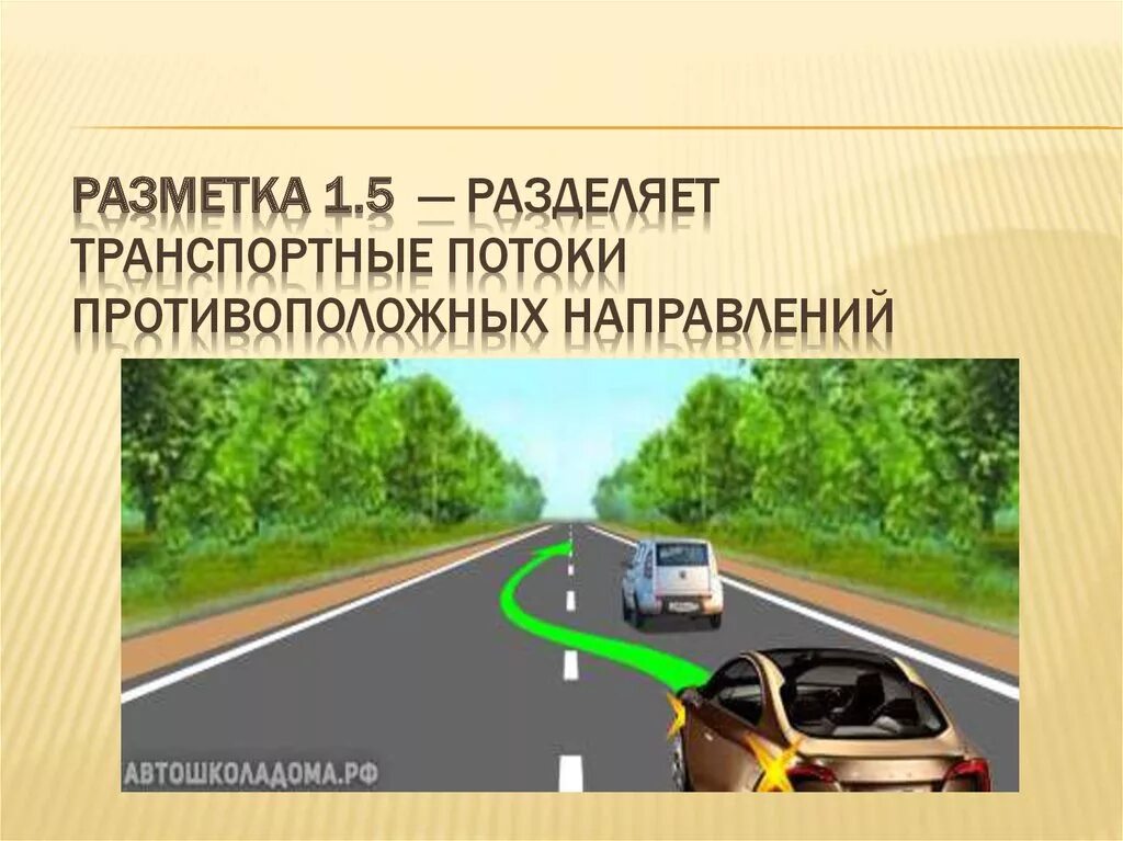 Две полосы движения в одном направлении. Прерывистая линия разметки 1.5. линия разметки разделяющая транспортные потоки 1.1. разделение транспортных потоков одном направлении. разметка разделяющая транспортные потоки одного направления.