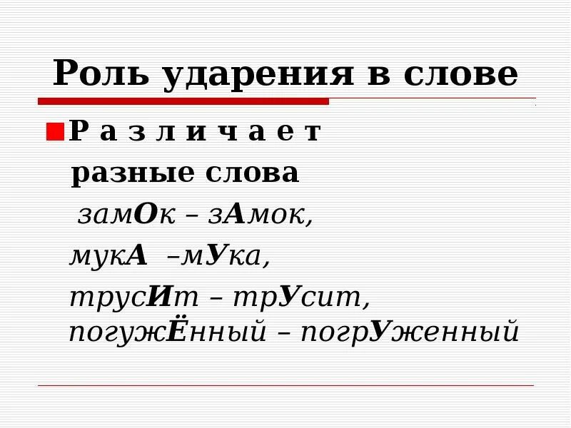 Роль ударения в слове. Ударение в слове повторение. Трусить ударение на и значение. Трусить с разными ударениями.