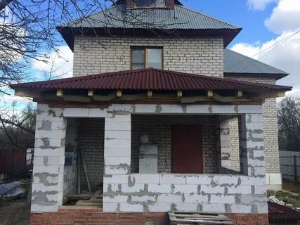 Веранда из блоков